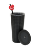 Studded Tumbler with Lid & Straw - 700 ml