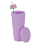 Studded Tumbler with Lid & Straw - 700 ml