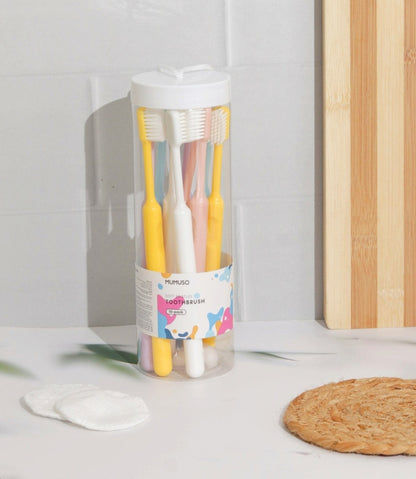 Multicolour Ultra Soft Toothbrush Set - Pack of 10