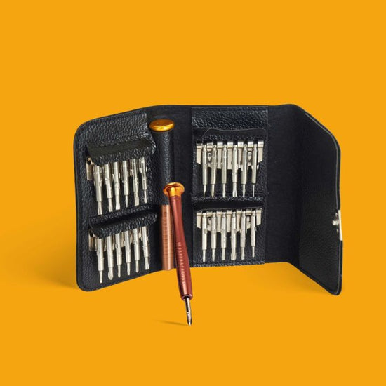 25 In 1 Screwdriver Set with Leather Bag Mumuso