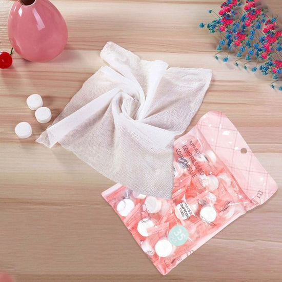 35 Pcs Round Compressed Towel Mumuso