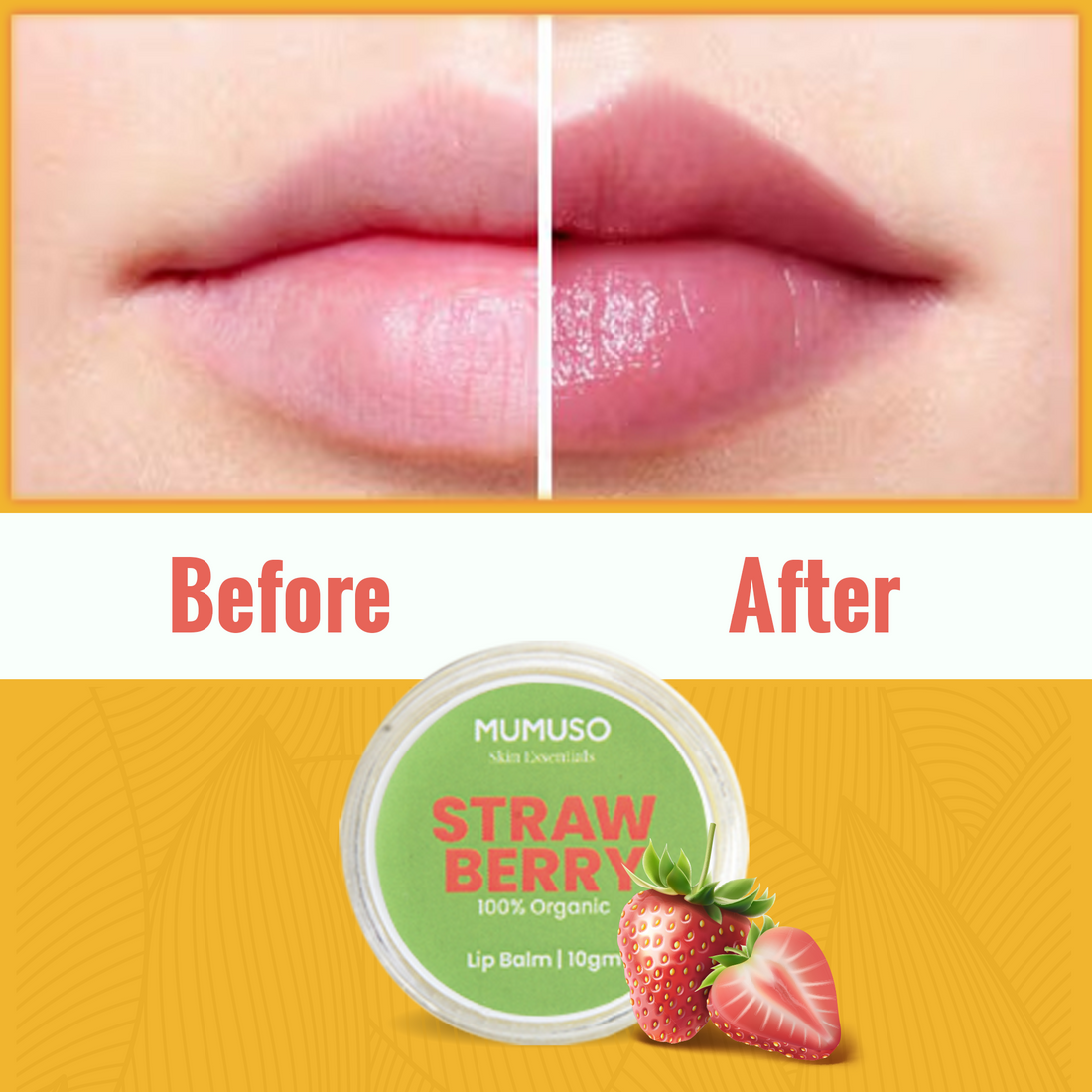 Organic Strawberry Lip Balm
