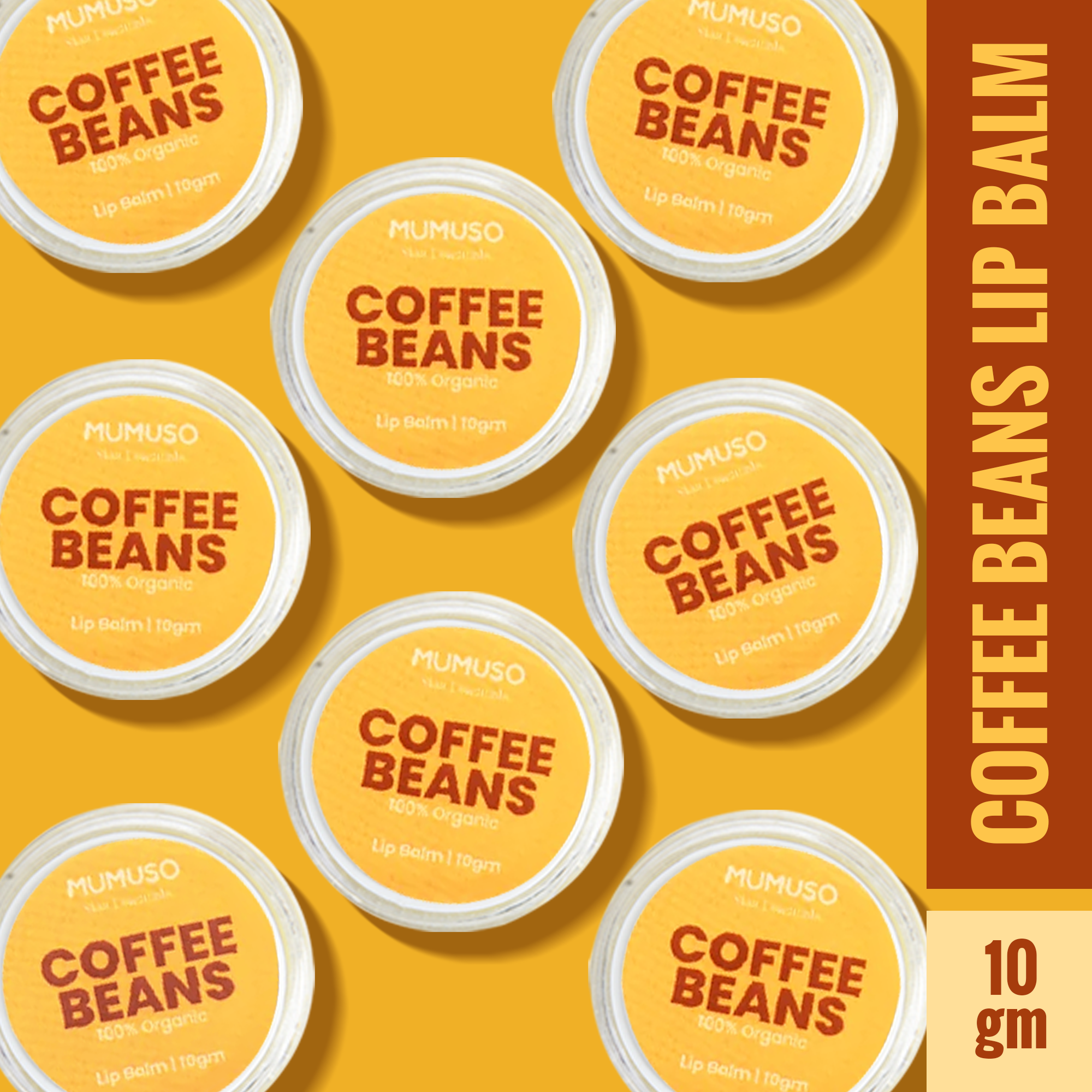 Organic Coffee Beans Lip Balm - 10 gm