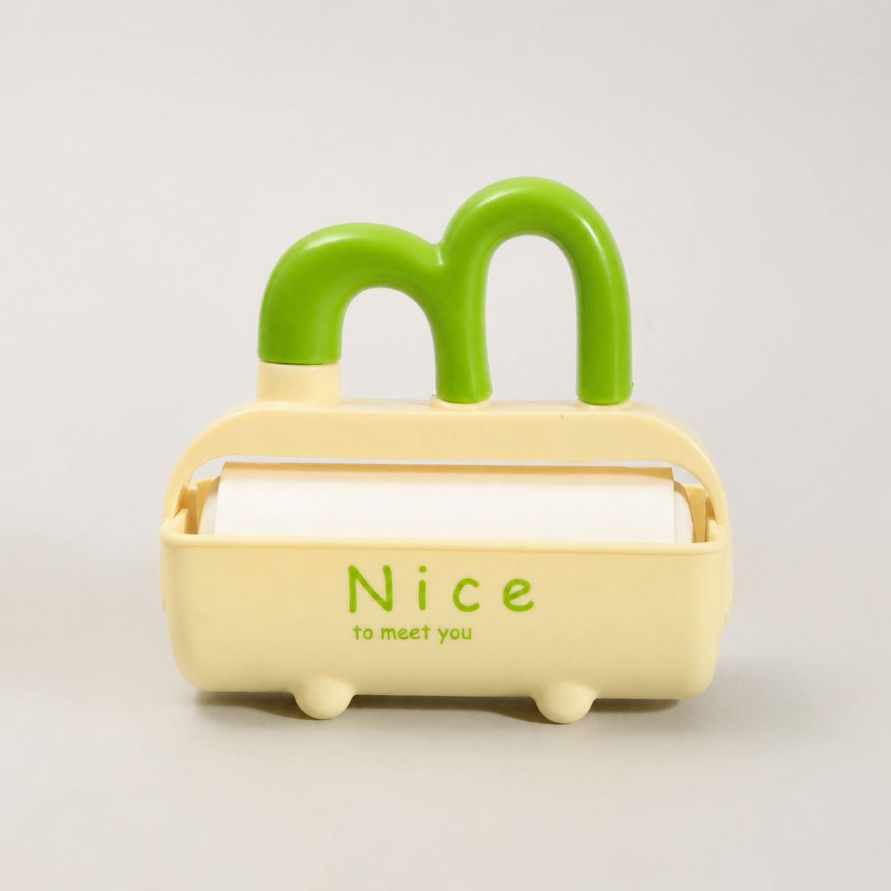 Cute Handheld Lint Roller - 60 Sheets / Green Handle