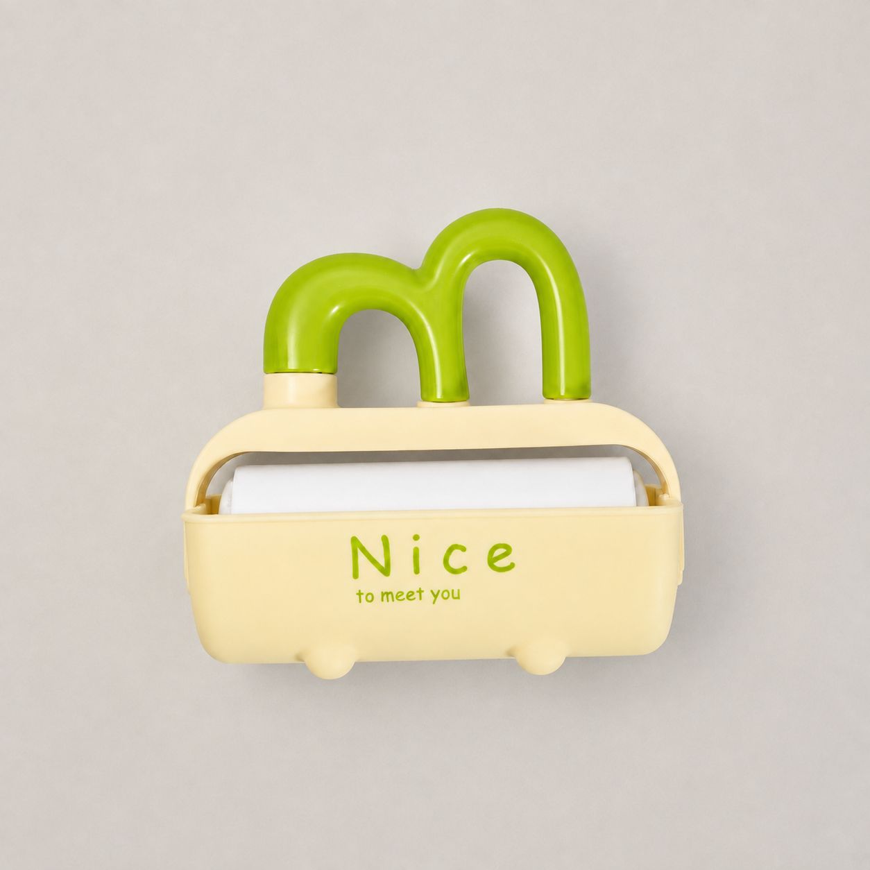 Cute Handheld Lint Roller - 60 Sheets / Green Handle