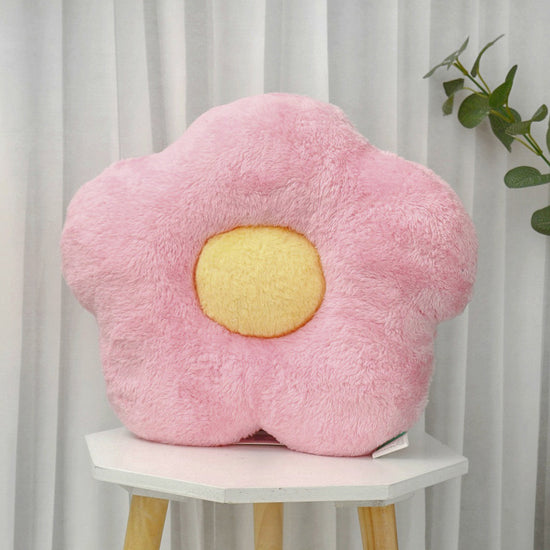 Ultra-Soft Throw Pillow - Sunflower/ Pink