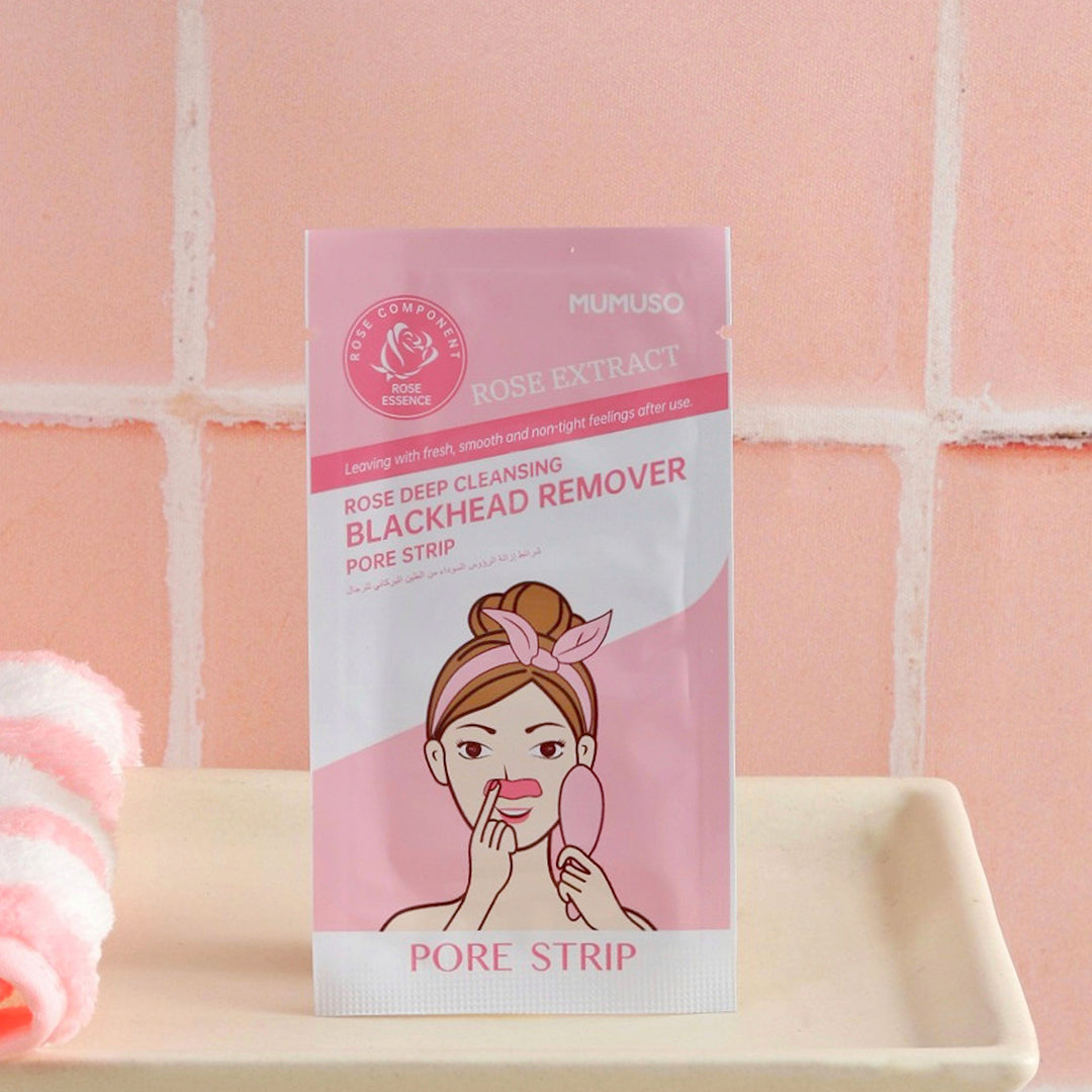 Deep Cleansing Blackhead Remover Pore Strip - Rose / 10 Pcs.