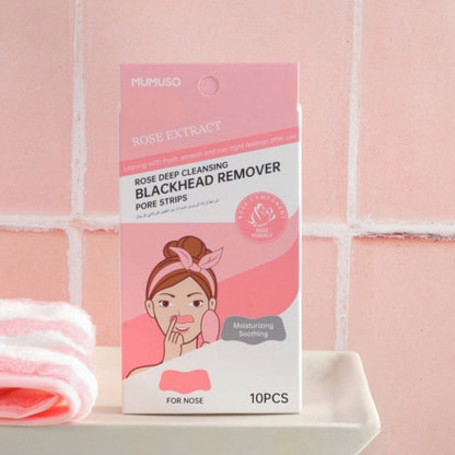 Deep Cleansing Blackhead Remover Pore Strip - Rose / 10 Pcs.