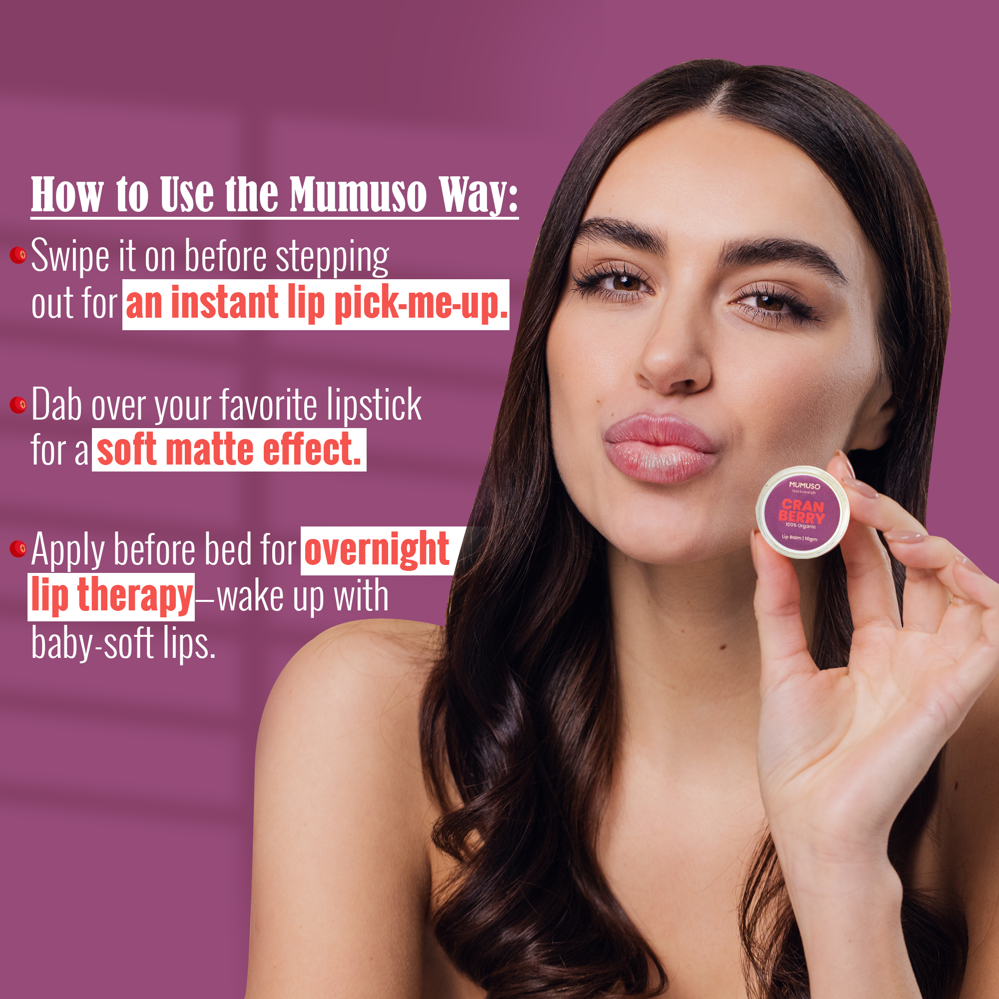 Organic Cranberry Lip Balm