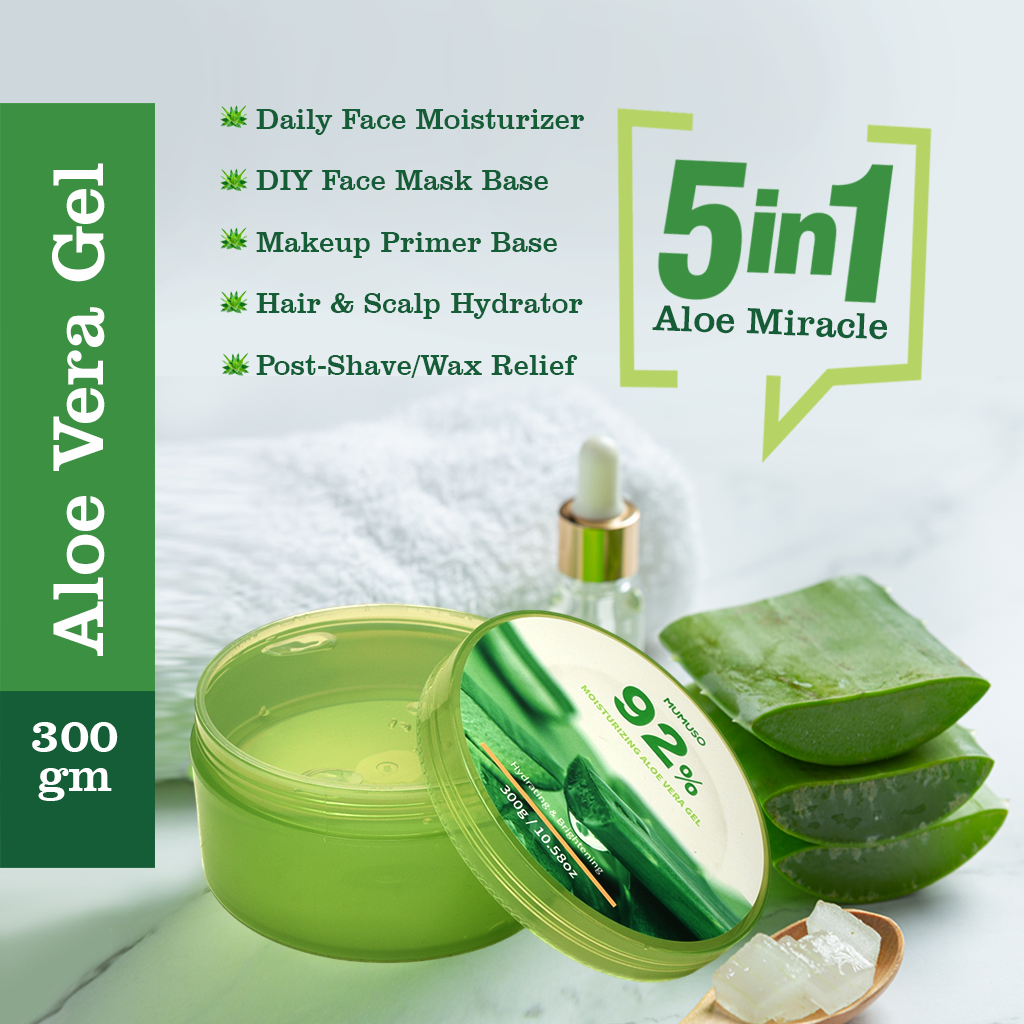Aloe Vera Moisturizing Gel for Non-Greasy Moisturization - 300g