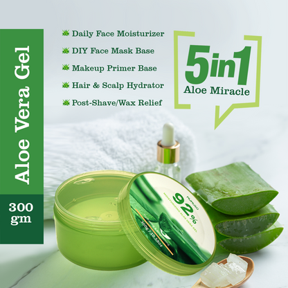 Aloe Vera Moisturizing Gel for Non-Greasy Moisturization - 300g