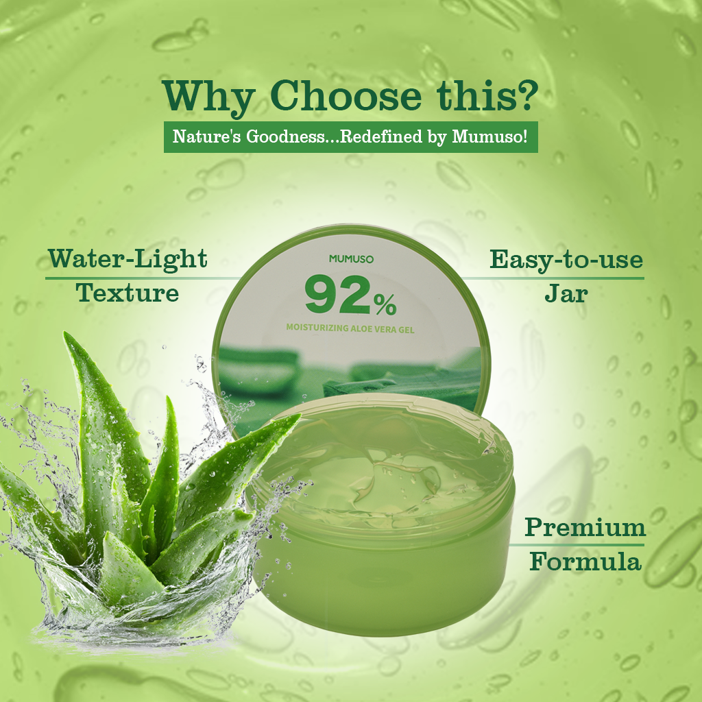 Aloe Vera Moisturizing Gel for Non-Greasy Moisturization - 300g