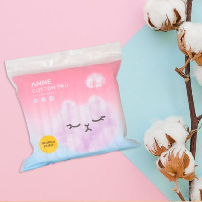 Anne Bag Packed Cotton Pad - Pink /180 Pcs Mumuso