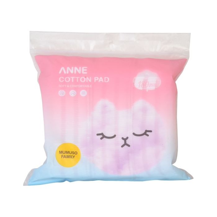 Anne Bag Packed Cotton Pad - Pink /180 Pcs Mumuso