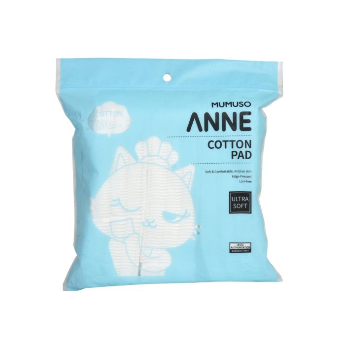 Anne Ultra-Soft Cleansing Cotton Pads - 180 pcs Mumuso