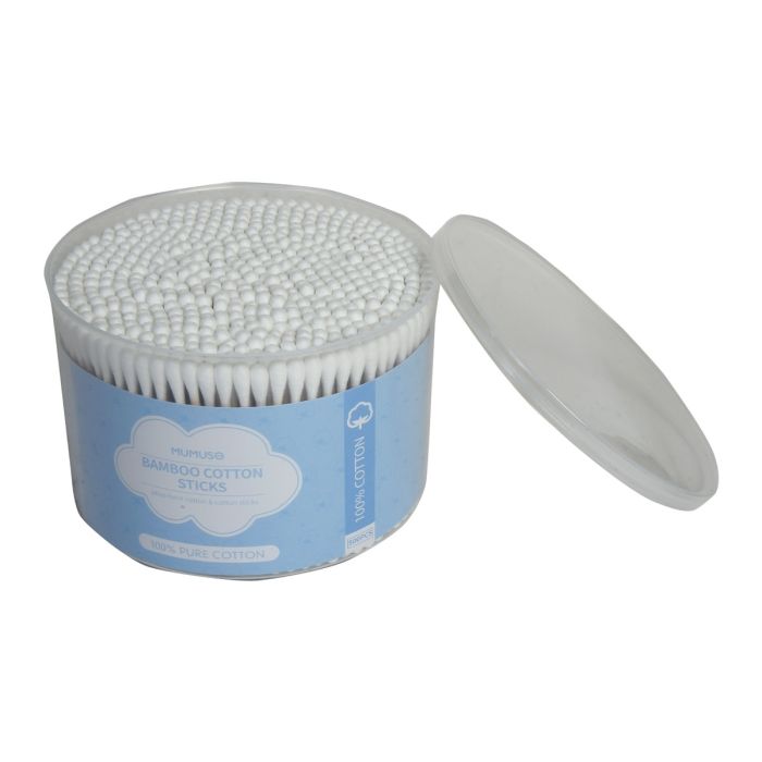 Bamboo Cotton Sticks - a Pack of 500 pieces Mumuso