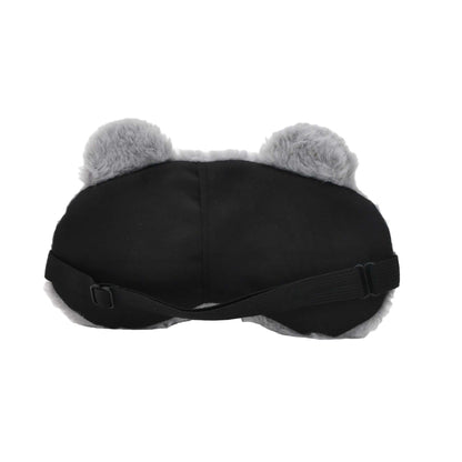 Blissful Plush Cat Sleeping Eye Mask - Grey Mumuso