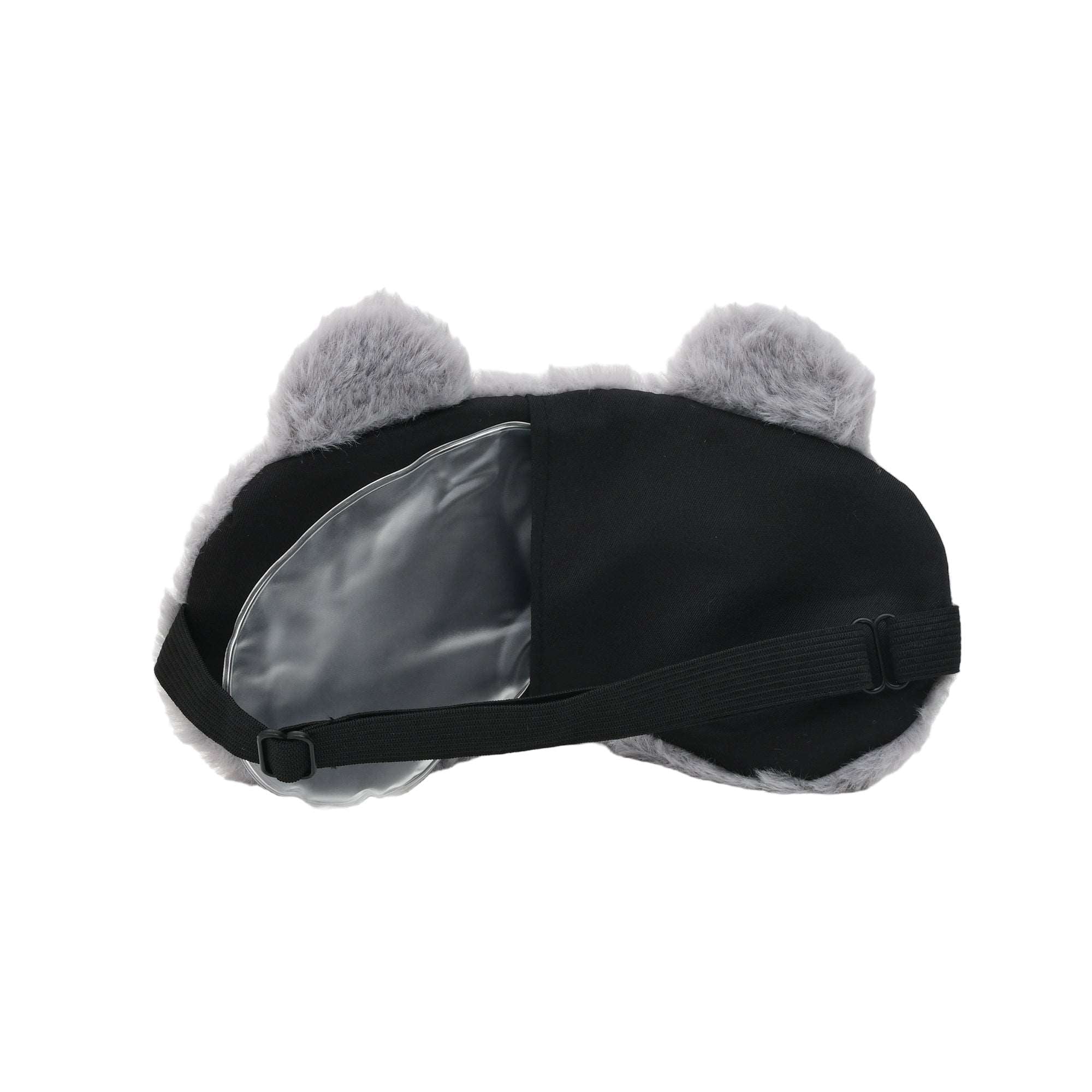 Blissful Plush Cat Sleeping Eye Mask - Grey Mumuso