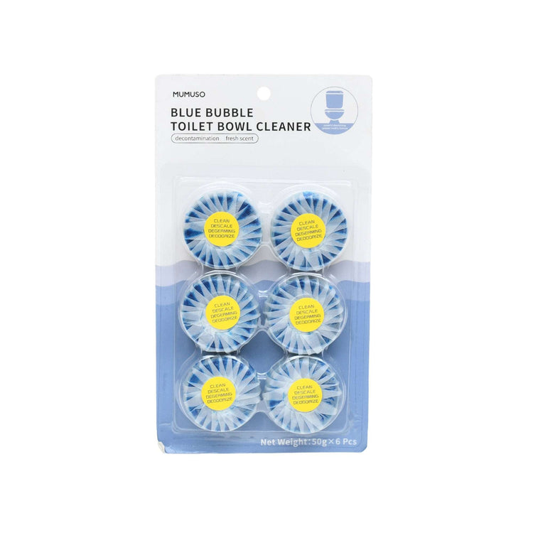 Blue Bubble Toilet Bowl Cleaner - Pack of 6 Mumuso
