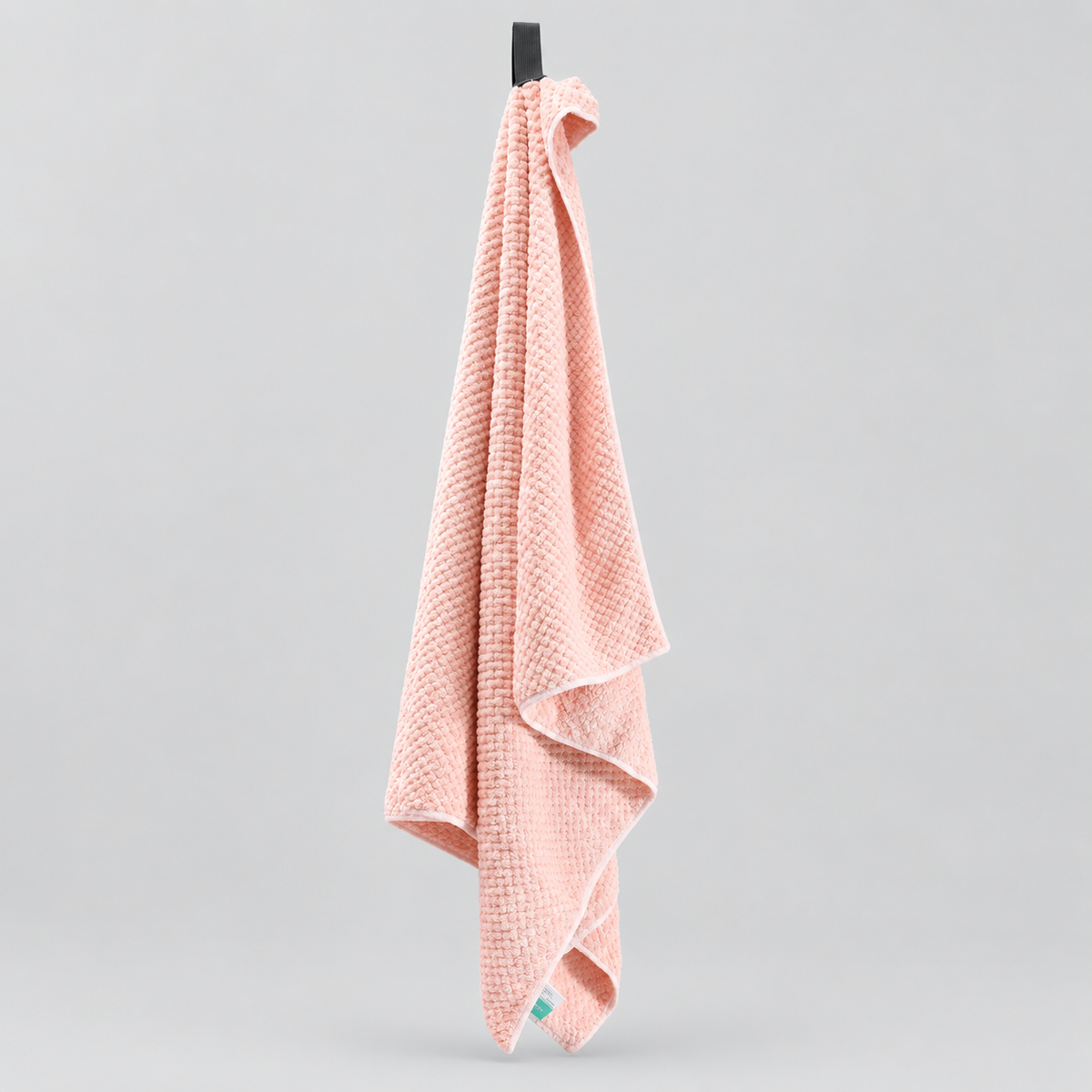 Extra-Large Textured Hair Drying Towel - Pink - view 3