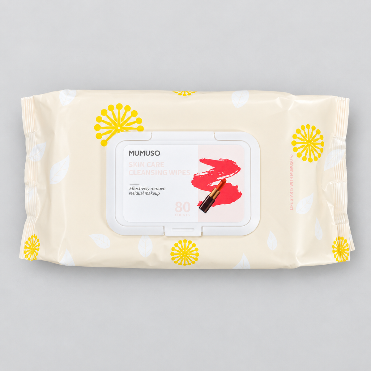 Facial Cleansing Wipes - Makeup Remover (80 Count)