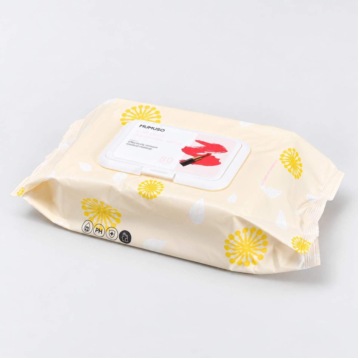 Facial Cleansing Wipes - Makeup Remover (80 Count)
