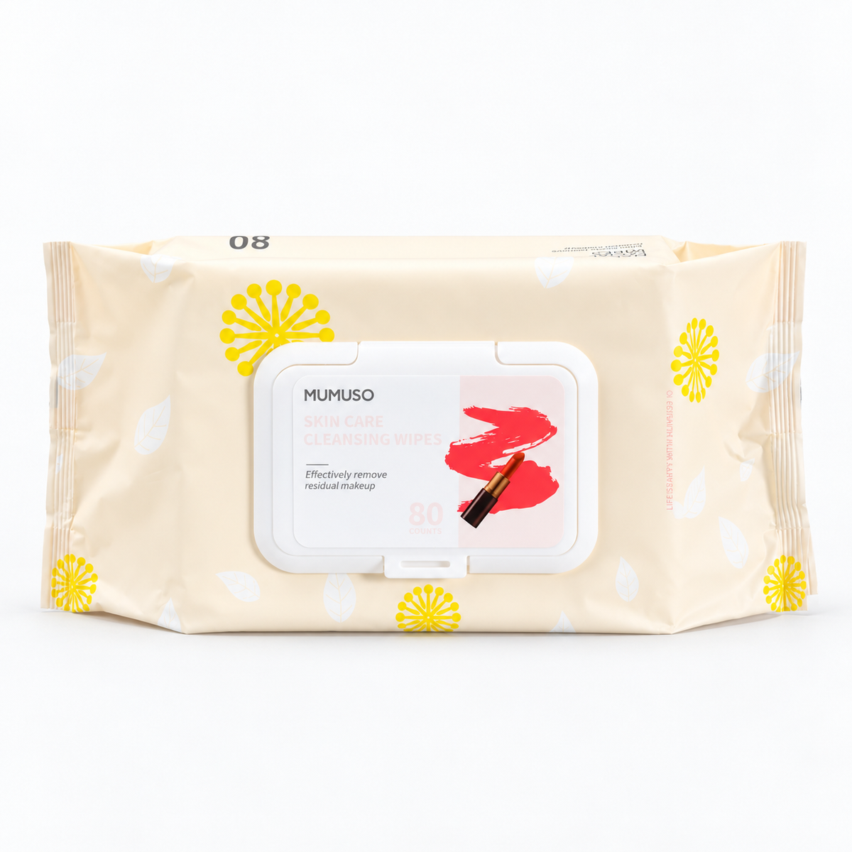 Facial Cleansing Wipes - Makeup Remover (80 Count)