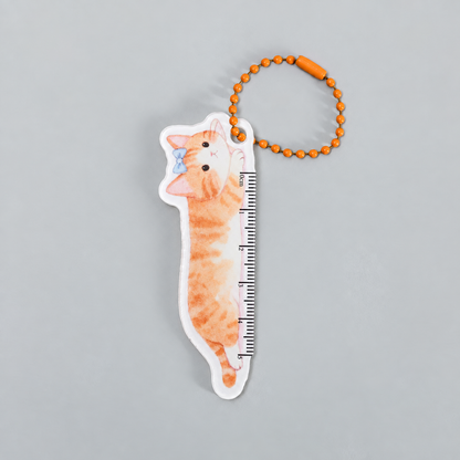 Mumuso Cute Cat Acrylic Pendant &amp; Sticky Notes Set