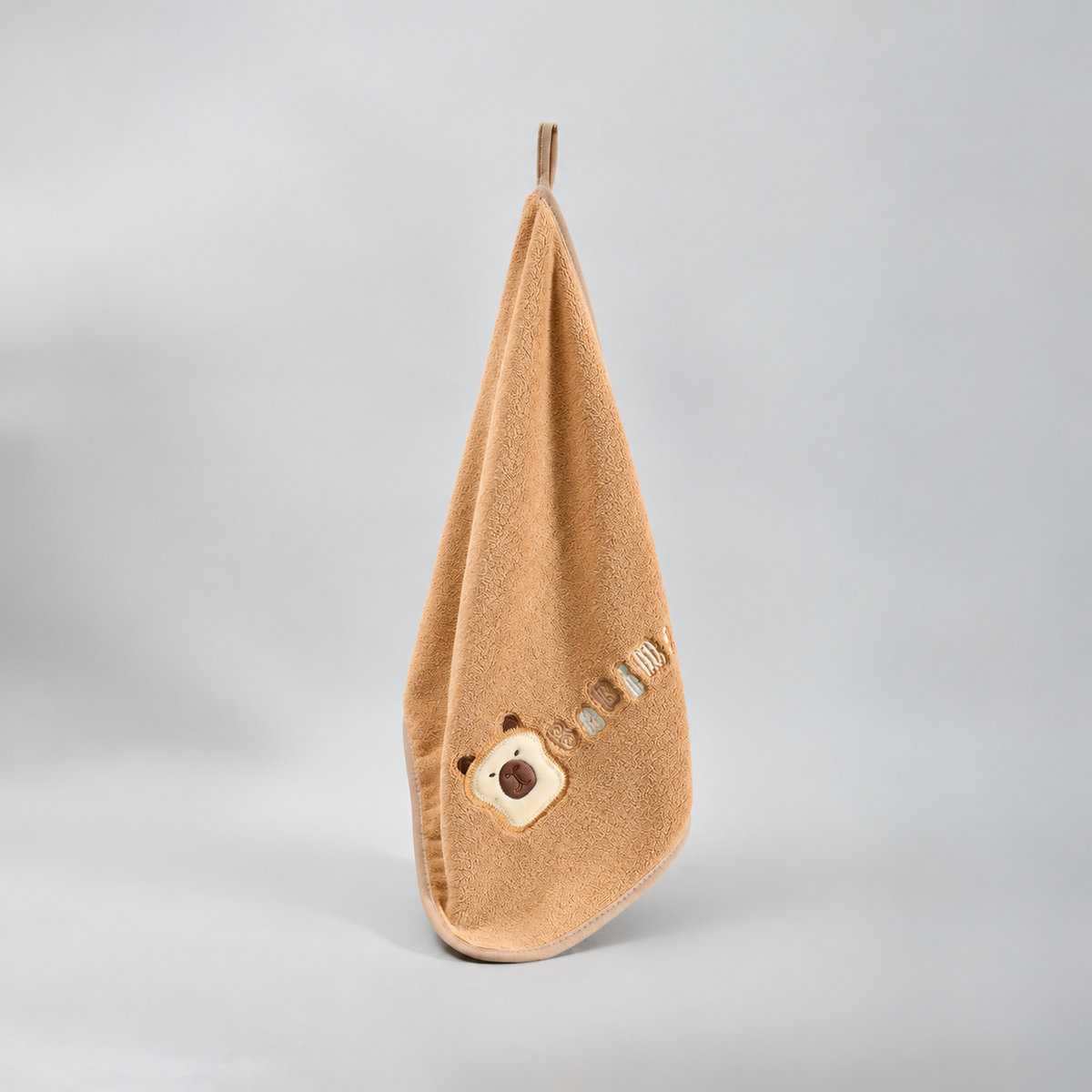 Ultra Cute Capybara Face Towel- Brown
