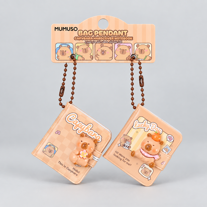 Twin-Pack Capybara Notebook Keychain