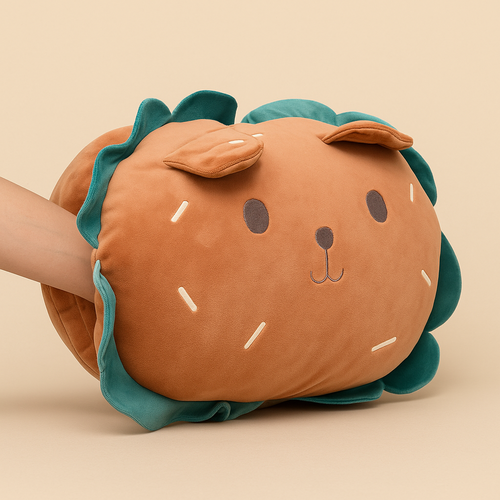 Little Bear Hamburger Handwarmer Pillow