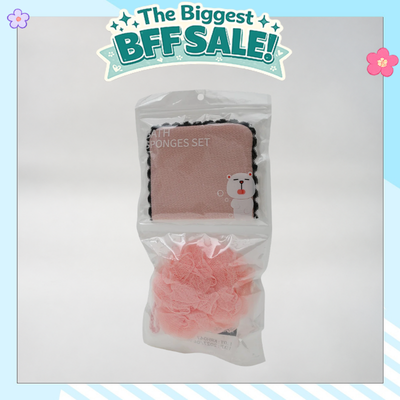 Classic Bath Sponge Set - Pink