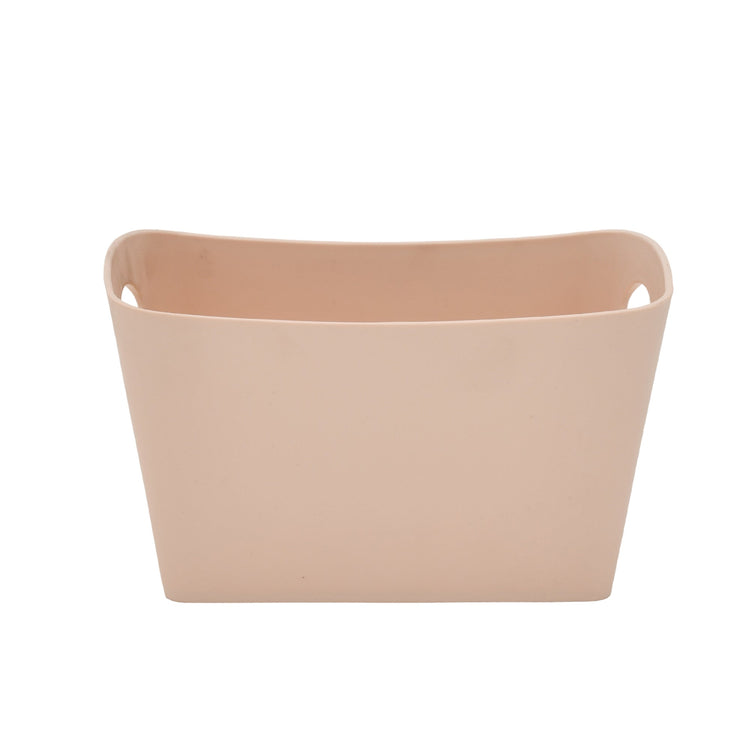 Compact Pink Storage Basket - Pink Mumuso