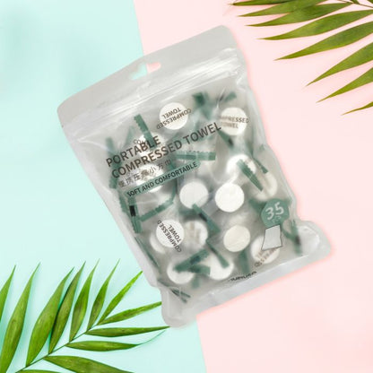 Compressed Towel Cleansing Tissue (35 pcs) Mumuso