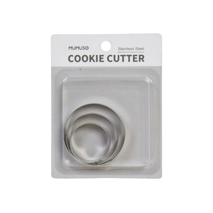 Cookie Cutter - Round- Grey Mumuso