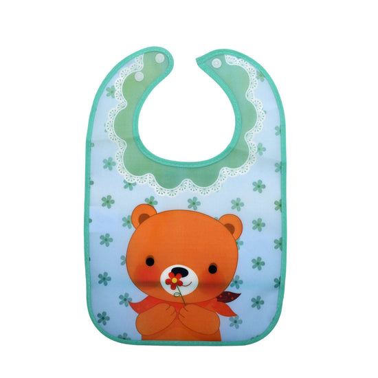 Cute Bear Portable Bib for Babies -Green Mumuso