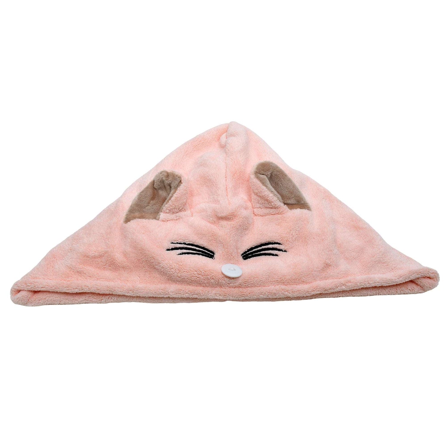 Cute Cat Hair Drying Towel - Pink Mumuso