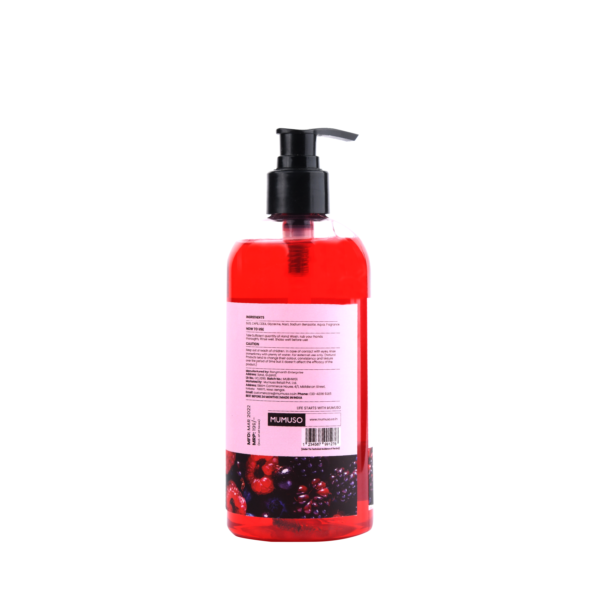 Berry Fusion Handwash for Effective Germ Removal