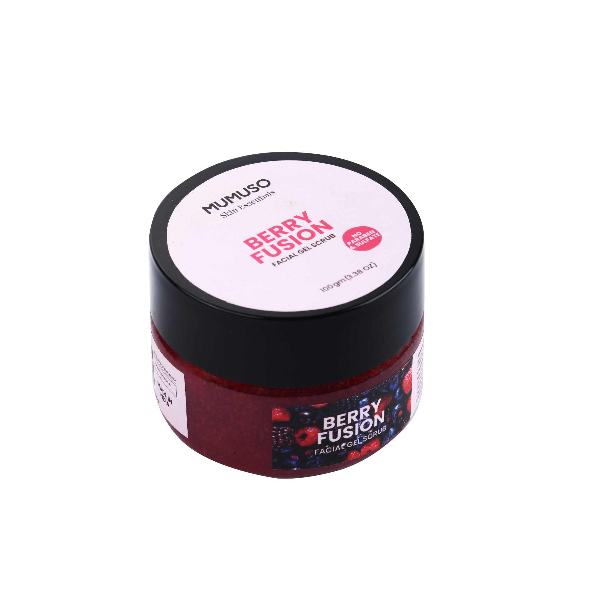 Mumuso Skin Essentials Berry Fusion Facial Gel Scrub - 100 gm