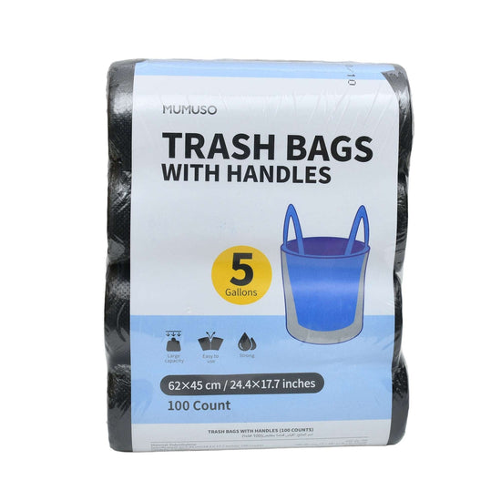 Durable Vest-Style Trash Bags - Pack of 100 Mumuso