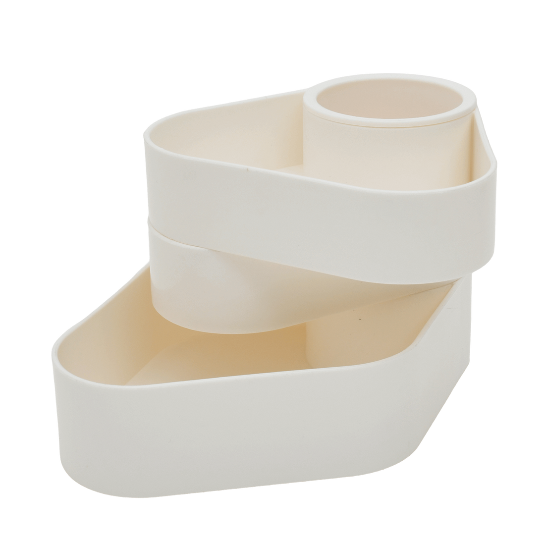 Efficient Desktop Rotatable Pen Holder - White Mumuso