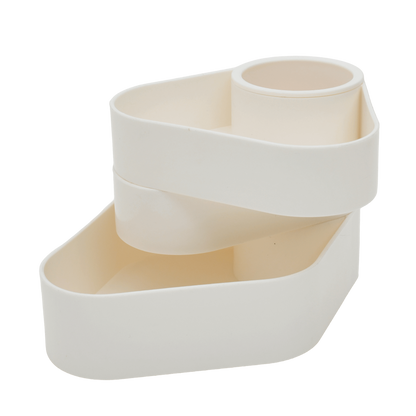 Efficient Desktop Rotatable Pen Holder - White Mumuso