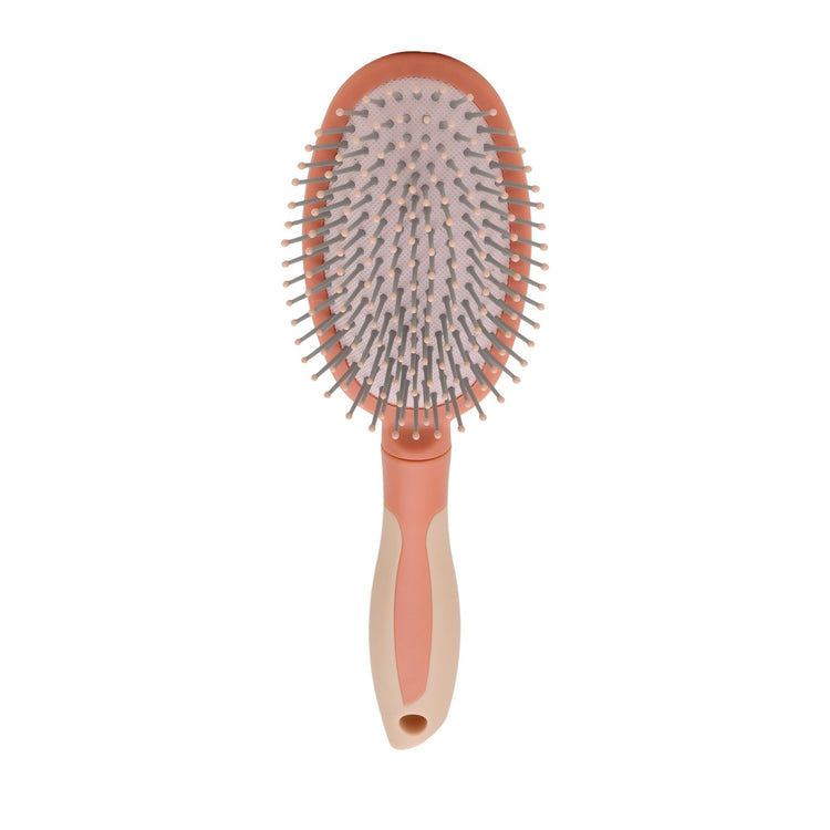 Effortless Styling Oval Pink Air Cushion Hair Brush Mumuso