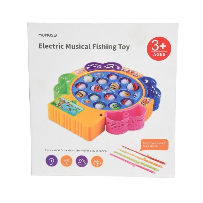Electric Musical Fishing Toy Mumuso