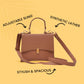 Elegant Semi-Formal  Sling bag - Tan Mumuso