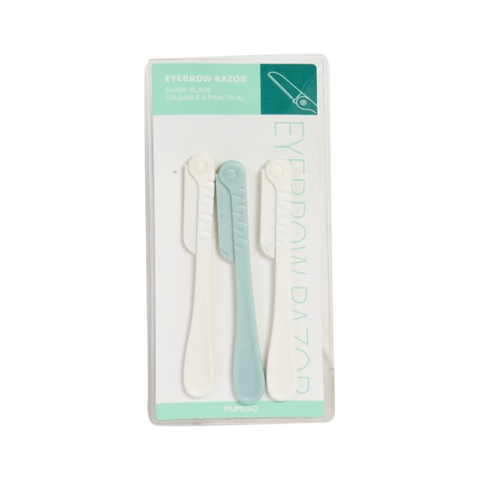 Eyebrow Razor with Precision Cover - Pack of 3 Mumuso