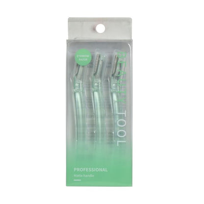 Eyebrow Razor with Professional Matte Handle - Pack of 3 Mumuso