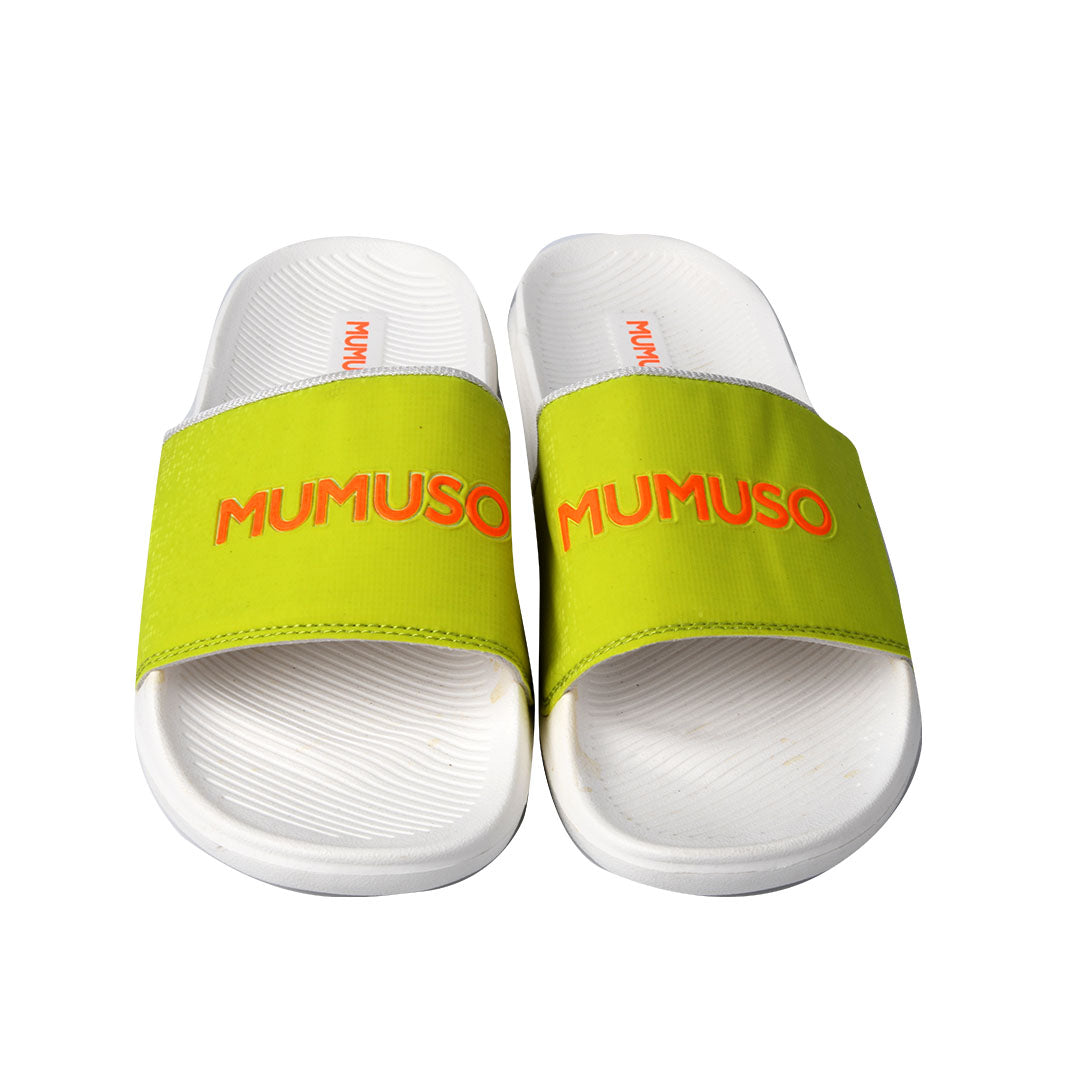 Fashionable Sliders for Men Women White Green