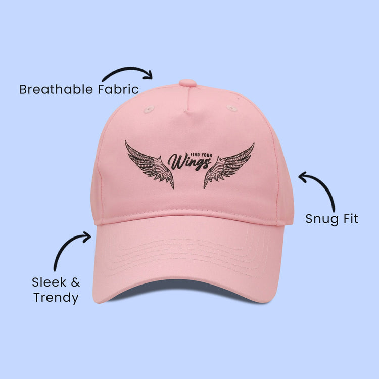 Find Your Wings Cap - Pink Mumuso