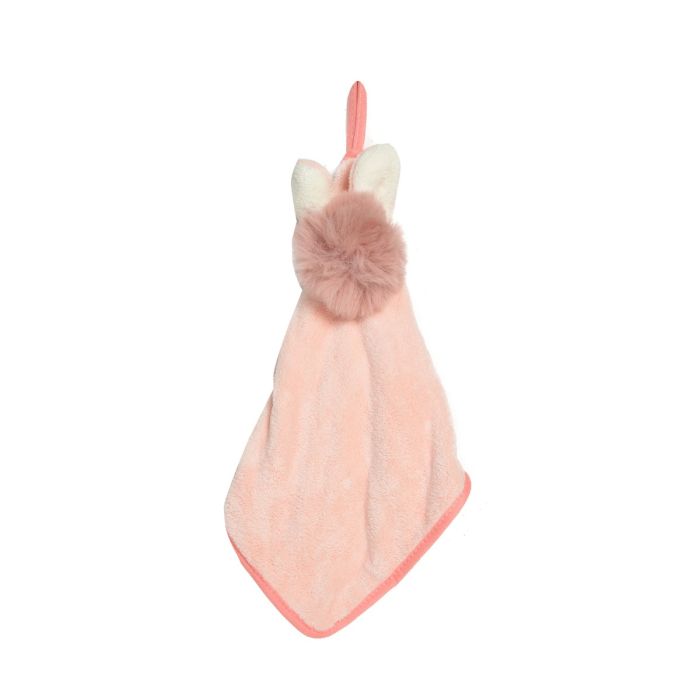 Fluffy Ball Hand Towel - Pink Mumuso